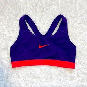 NIKE neon pink/purple Sports Bra in a size small